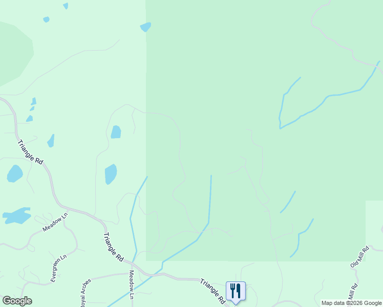 map of restaurants, bars, coffee shops, grocery stores, and more near 5575 Vista Lago in Mariposa