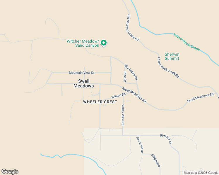 map of restaurants, bars, coffee shops, grocery stores, and more near 120 Wilson Road in Bishop