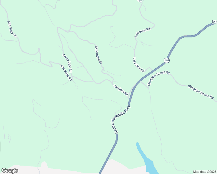 map of restaurants, bars, coffee shops, grocery stores, and more near 5029 Grosjean Road in Mariposa