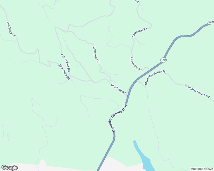 map of restaurants, bars, coffee shops, grocery stores, and more near 5029 Grosjean Road in Mariposa