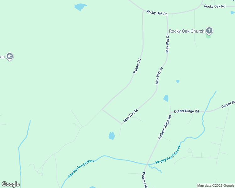 map of restaurants, bars, coffee shops, grocery stores, and more near 1726 Reams Road in Powhatan