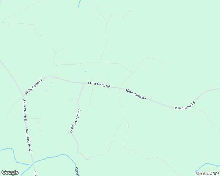 map of restaurants, bars, coffee shops, grocery stores, and more near Miller Camp Road in Buckingham