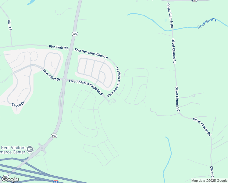 map of restaurants, bars, coffee shops, grocery stores, and more near 5001 Winter Fog Drive in New Kent