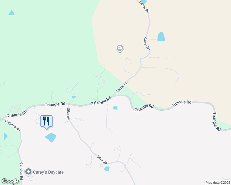 map of restaurants, bars, coffee shops, grocery stores, and more near 6299 Carter Road in Mariposa