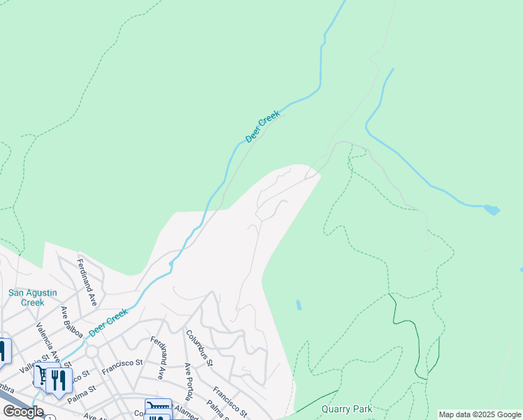 map of restaurants, bars, coffee shops, grocery stores, and more near 702 El Granada Boulevard in El Granada