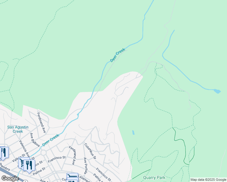 map of restaurants, bars, coffee shops, grocery stores, and more near 647 El Granada Boulevard in Half Moon Bay
