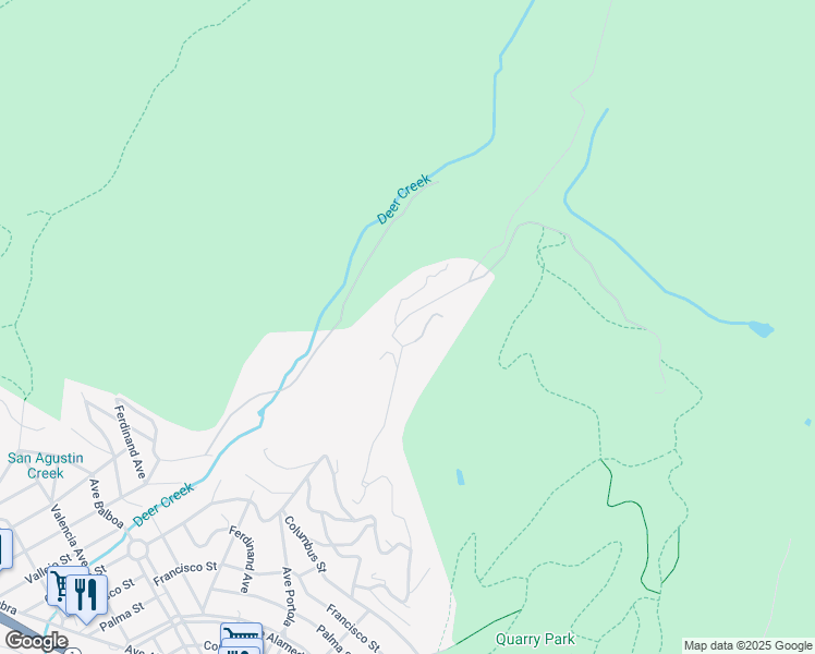 map of restaurants, bars, coffee shops, grocery stores, and more near 647 El Granada Boulevard in Half Moon Bay