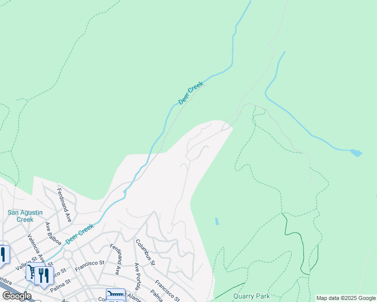 map of restaurants, bars, coffee shops, grocery stores, and more near 702 El Granada Boulevard in El Granada