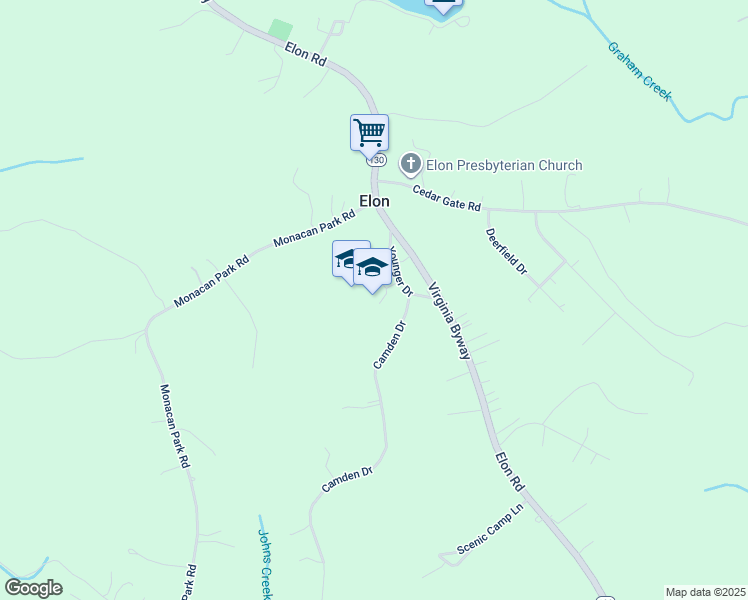 map of restaurants, bars, coffee shops, grocery stores, and more near 147 Younger Drive in Madison Heights