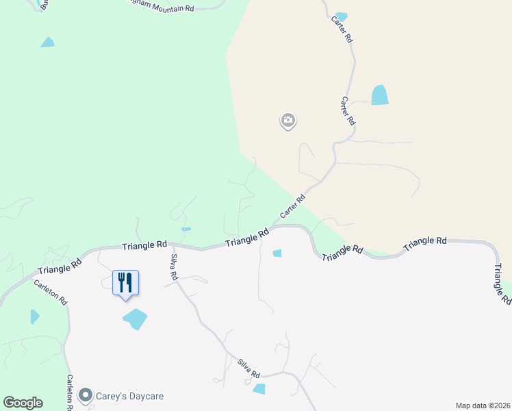 map of restaurants, bars, coffee shops, grocery stores, and more near 60-6299 Carter Road in Mariposa