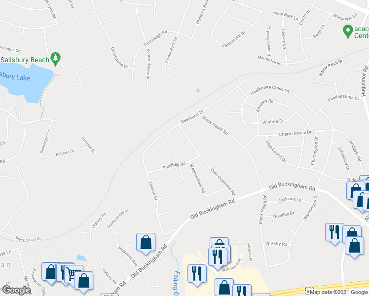 map of restaurants, bars, coffee shops, grocery stores, and more near 12399 Olde Coalmine Court in Midlothian
