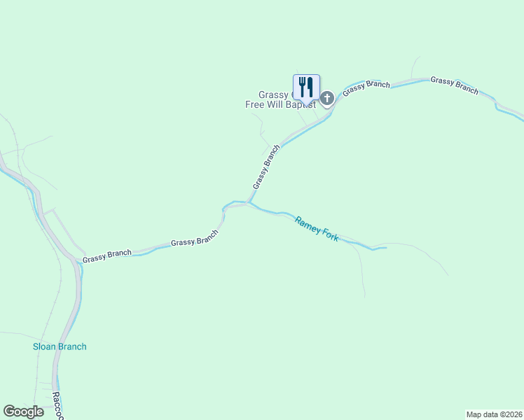 map of restaurants, bars, coffee shops, grocery stores, and more near 2-476 Ramey Fork in Raccoon