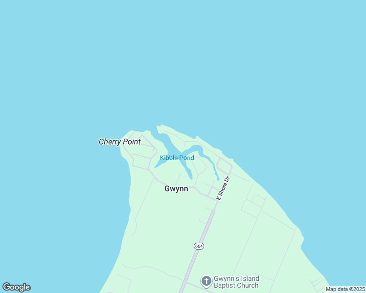 map of restaurants, bars, coffee shops, grocery stores, and more near 451 East Shore Drive in Gwynn