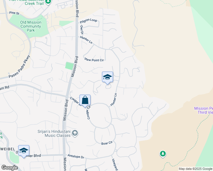 map of restaurants, bars, coffee shops, grocery stores, and more near 44726-44766 Aguila Terrace in Fremont