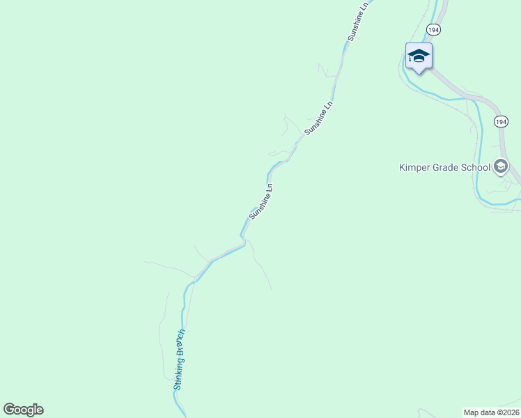map of restaurants, bars, coffee shops, grocery stores, and more near Sunshine Lane in Kimper