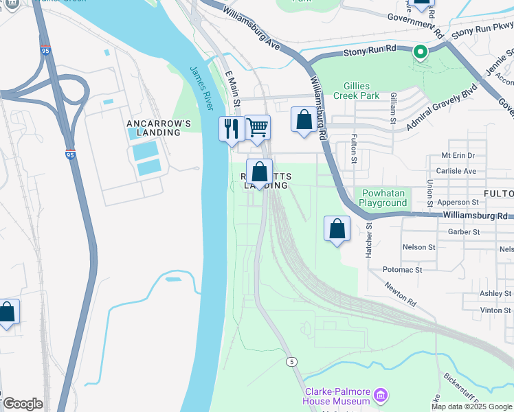 map of restaurants, bars, coffee shops, grocery stores, and more near in 