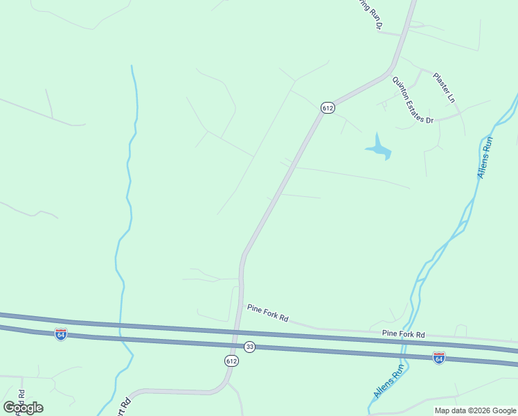 map of restaurants, bars, coffee shops, grocery stores, and more near 7608 Airport Road in Quinton