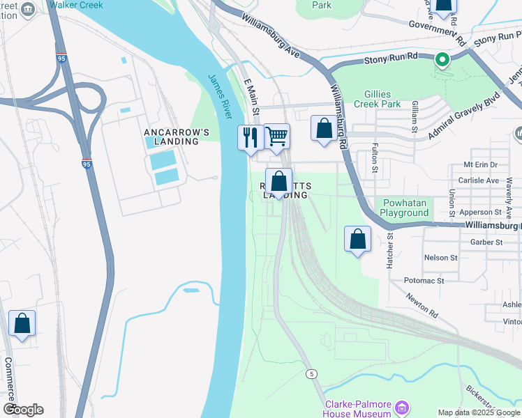 map of restaurants, bars, coffee shops, grocery stores, and more near in 