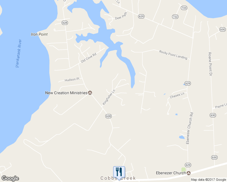 map of restaurants, bars, coffee shops, grocery stores, and more near Kingfisher Lane in Cobbs Creek