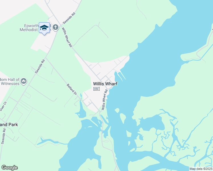 map of restaurants, bars, coffee shops, grocery stores, and more near in Willis Wharf