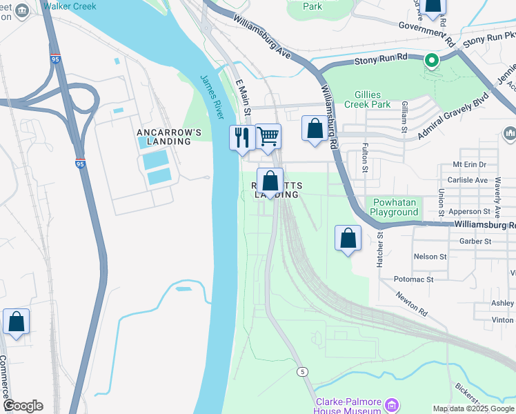 map of restaurants, bars, coffee shops, grocery stores, and more near in 