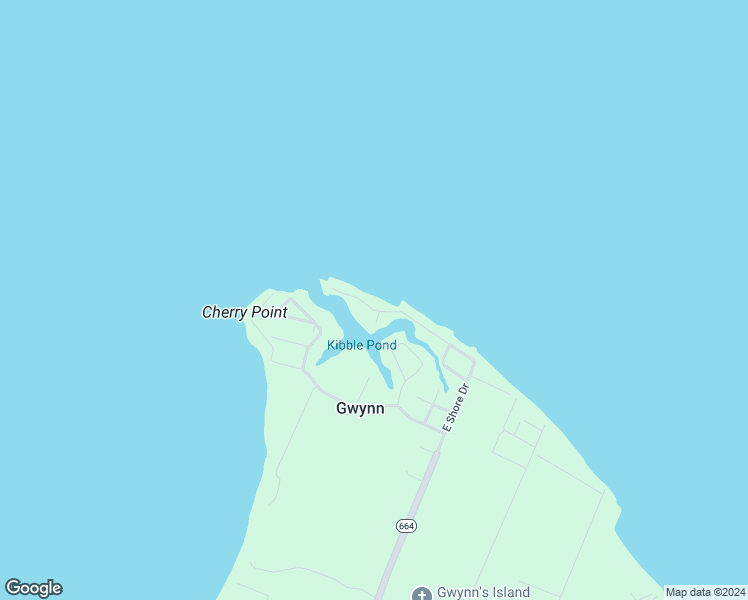 map of restaurants, bars, coffee shops, grocery stores, and more near 472 East Shore Drive in Gwynn
