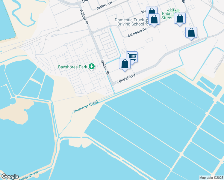 map of restaurants, bars, coffee shops, grocery stores, and more near 8511 Portside Way in Newark