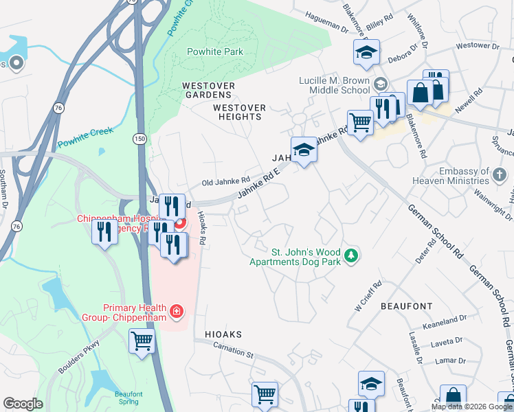 map of restaurants, bars, coffee shops, grocery stores, and more near in 