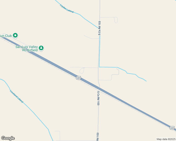 map of restaurants, bars, coffee shops, grocery stores, and more near 2894 County Road 4 South in Alamosa