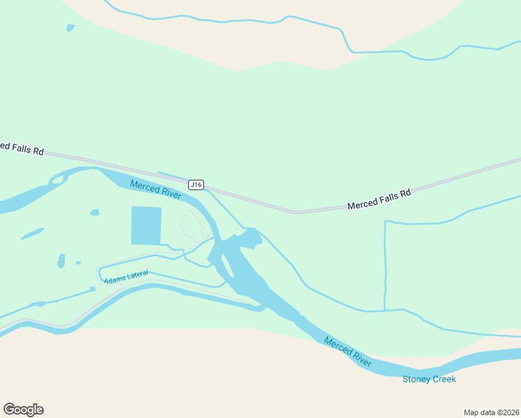 map of restaurants, bars, coffee shops, grocery stores, and more near 6345 Merced Falls Road in Snelling