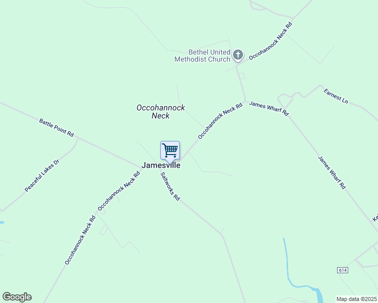 map of restaurants, bars, coffee shops, grocery stores, and more near in Jamesville