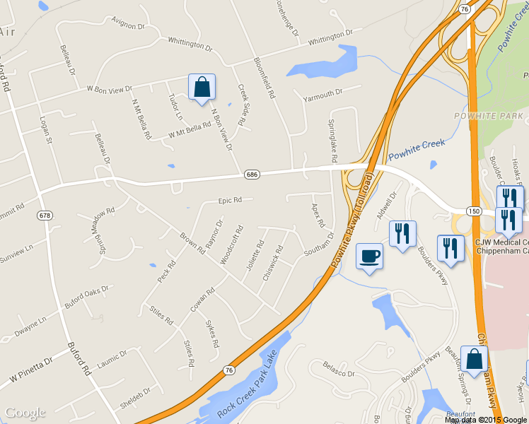 map of restaurants, bars, coffee shops, grocery stores, and more near 7824 Bagwell Drive in Richmond