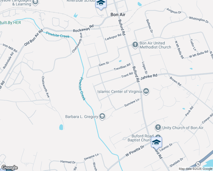map of restaurants, bars, coffee shops, grocery stores, and more near 8735 Trent Road in Richmond