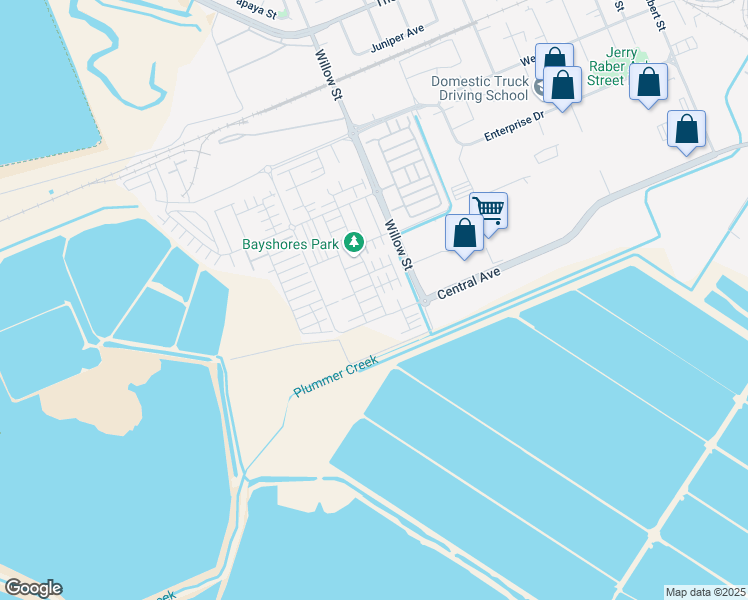 map of restaurants, bars, coffee shops, grocery stores, and more near 8550 Rockview Way in Newark