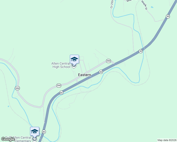 map of restaurants, bars, coffee shops, grocery stores, and more near in Eastern