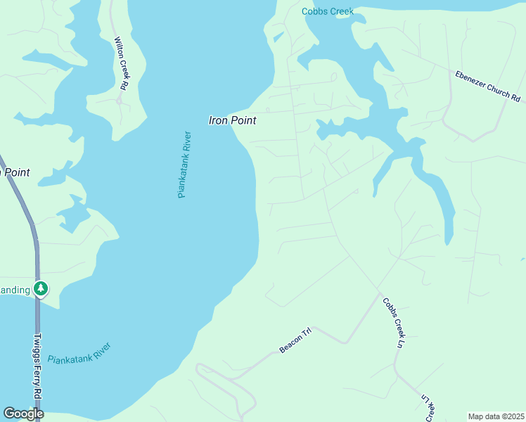 map of restaurants, bars, coffee shops, grocery stores, and more near 137 River Bend Place in Cobbs Creek