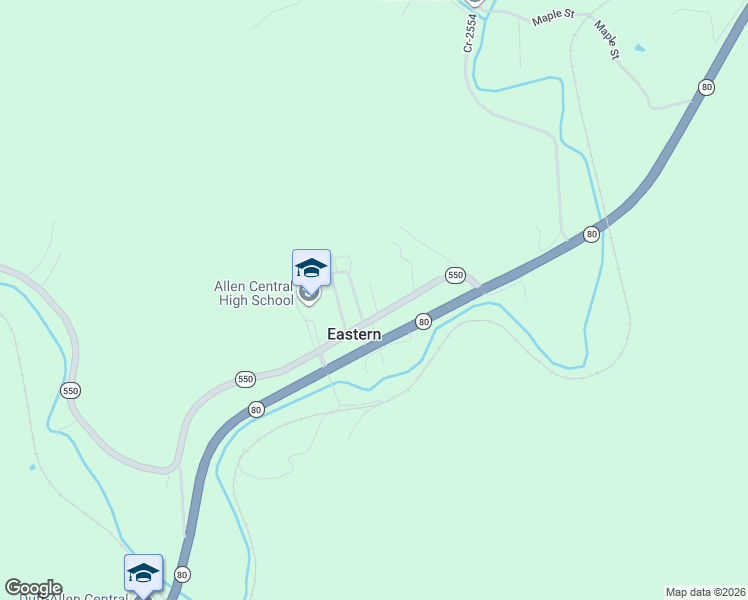 map of restaurants, bars, coffee shops, grocery stores, and more near Spencer Street in Eastern