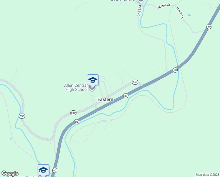 map of restaurants, bars, coffee shops, grocery stores, and more near Spencer Street in Eastern