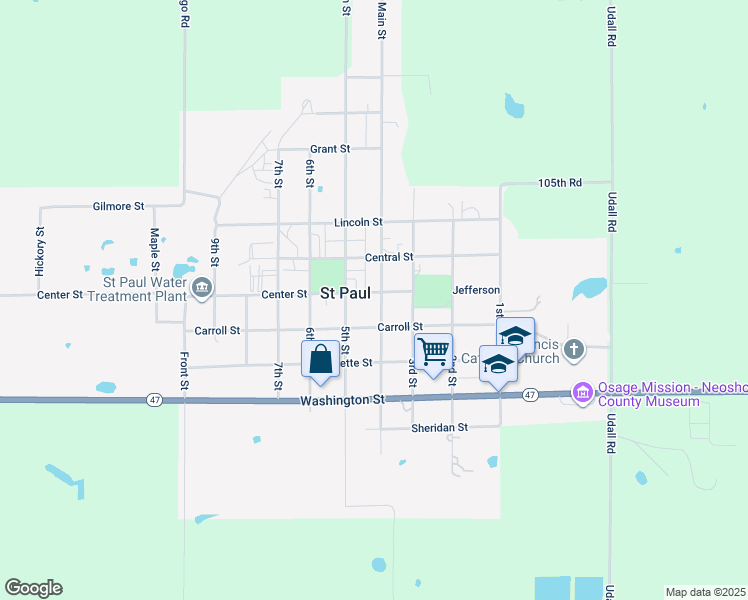 map of restaurants, bars, coffee shops, grocery stores, and more near 325 Main Street in Saint Paul
