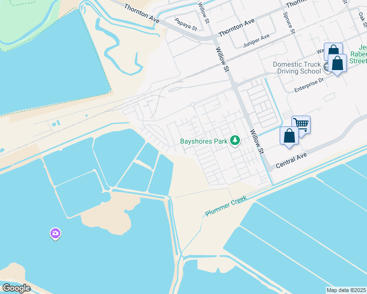 map of restaurants, bars, coffee shops, grocery stores, and more near 37671 Weatherly Road in Newark