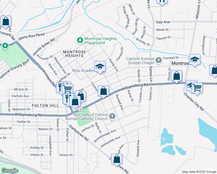 map of restaurants, bars, coffee shops, grocery stores, and more near in 