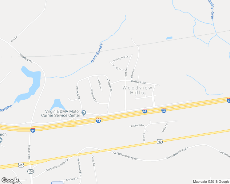 map of restaurants, bars, coffee shops, grocery stores, and more near 209 Chiappa Road in Sandston