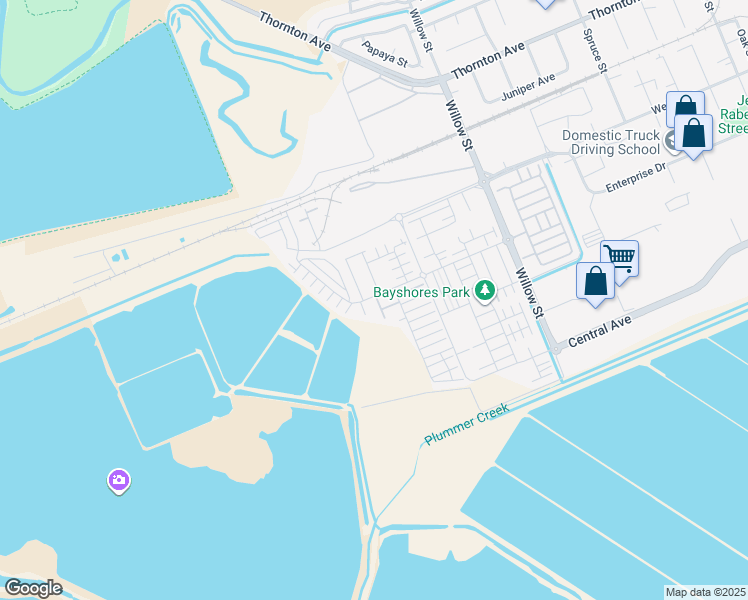 map of restaurants, bars, coffee shops, grocery stores, and more near 37671 Weatherly Road in Newark