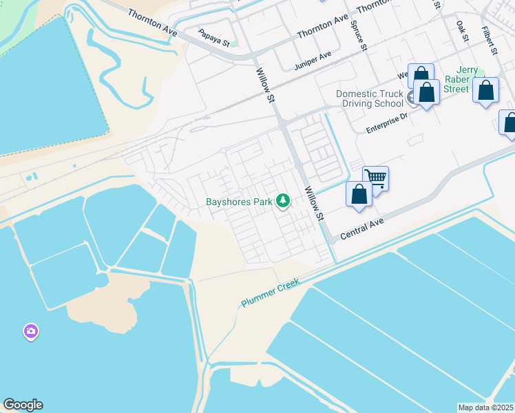 map of restaurants, bars, coffee shops, grocery stores, and more near 37598 Cape Cod Road in Newark