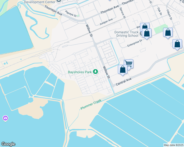 map of restaurants, bars, coffee shops, grocery stores, and more near 37670 Masts Cove Way in Newark