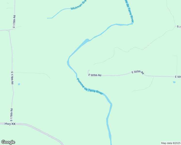 map of restaurants, bars, coffee shops, grocery stores, and more near 1849 East 505th Road in Halfway
