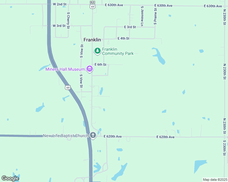 map of restaurants, bars, coffee shops, grocery stores, and more near in Franklin