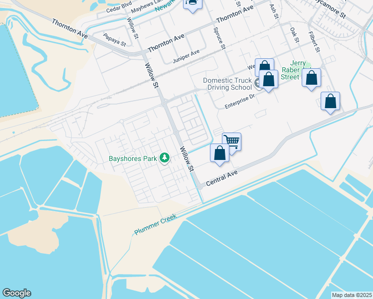 map of restaurants, bars, coffee shops, grocery stores, and more near 8440 Bluetide Way in Newark