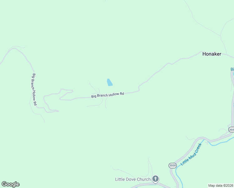 map of restaurants, bars, coffee shops, grocery stores, and more near Big Branch Hollow Road in Banner