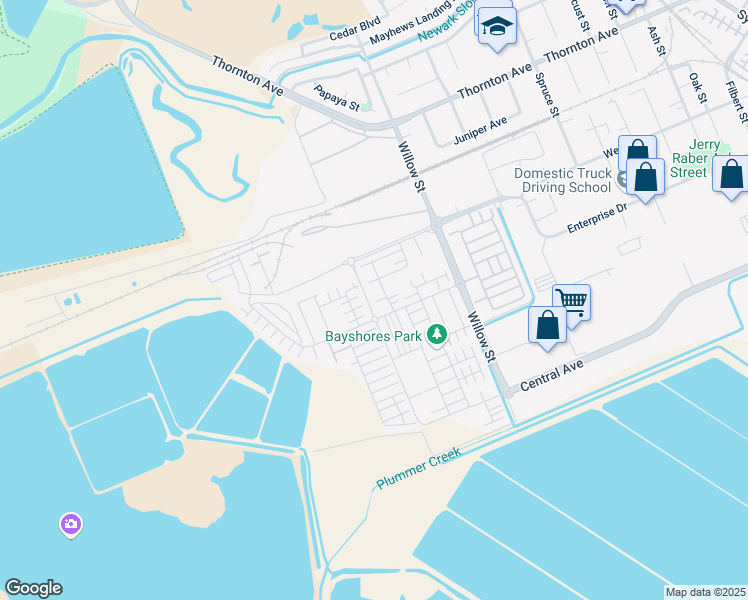 map of restaurants, bars, coffee shops, grocery stores, and more near 37951 Skysail Street in Newark